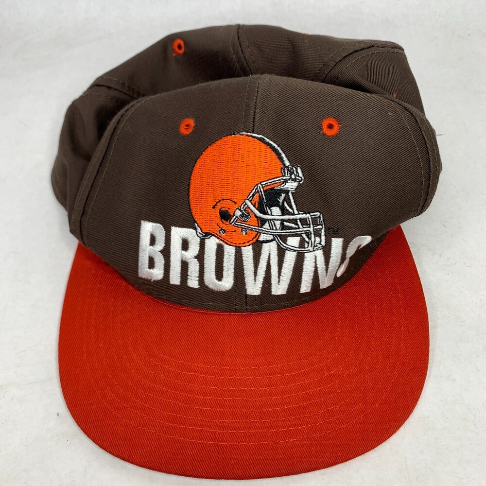 Cleveland Brown Hat Adult One Size Adjustable Brown NFL Logo 7